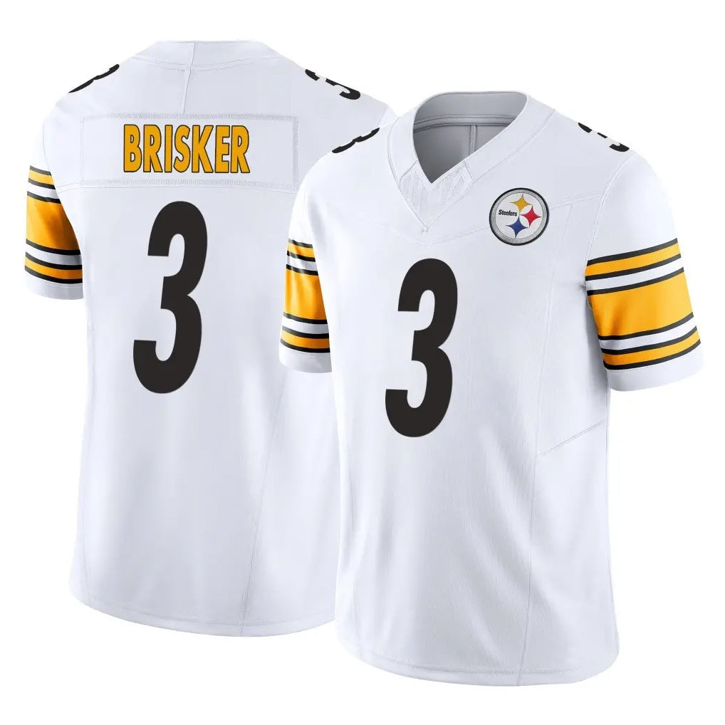 Cooneas P.Steelers #3 Jaquan Brisker Player White Limited Vapor F.U.S.E. Home Game Stitched Jerseys