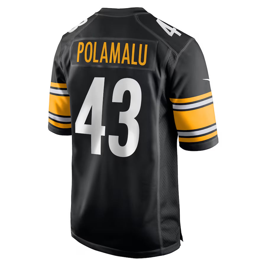 Cooneas P.Steelers #43 Troy Polamalu Player Black Home Game Stitched Jerseys
