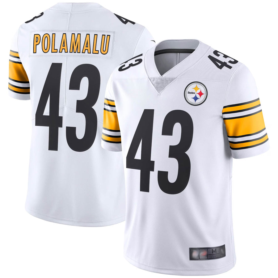Cooneas P.Steelers #43 Troy Polamalu Player White Vapor Limited Stitched Jerseys