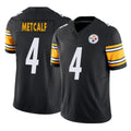 Cooneas P.Steelers #4 DK Metcalf Player Black Limited Vapor F.U.S.E. Home Game Stitched Jerseys