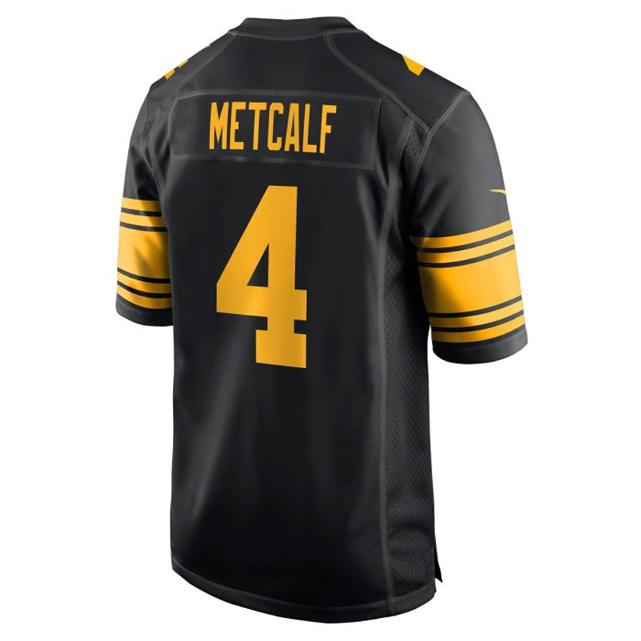 Cooneas P.Steelers #4 DK Metcalf Player Black Replica Game Stitched Jerseys