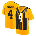 Cooneas P.Steelers #4 DK Metcalf Player Gold Limited 1933 Throwback Home Game Stitched Jerseys