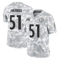 Cooneas P.Steelers #51 Nick Herbig Player Arctic Camo Limited Salute To Service Home Game Stitched Jerseys