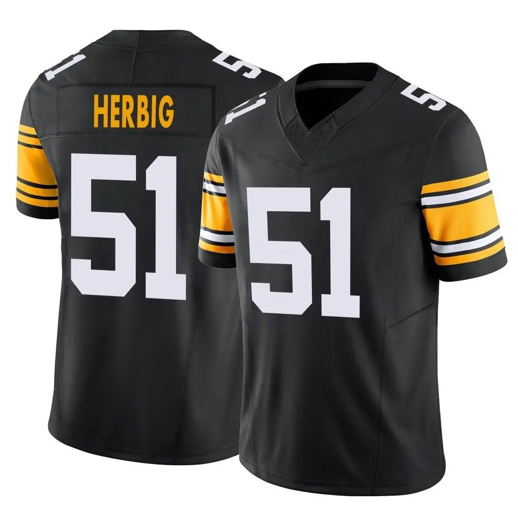 Cooneas P.Steelers #51 Nick Herbig Player Black Limited Alternate Vapor F.U.S.E. Home Game Stitched Jerseys