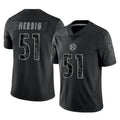Cooneas P.Steelers #51 Nick Herbig Player Black Reflective Limited Home Game Stitched Jerseys