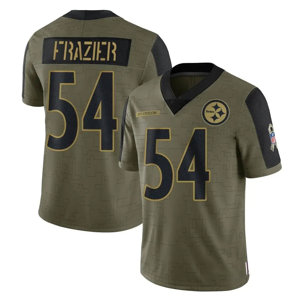 Cooneas P.Steelers #54 Zach Frazier Player Olive Salute To Service Limited Game Stitched Jerseys