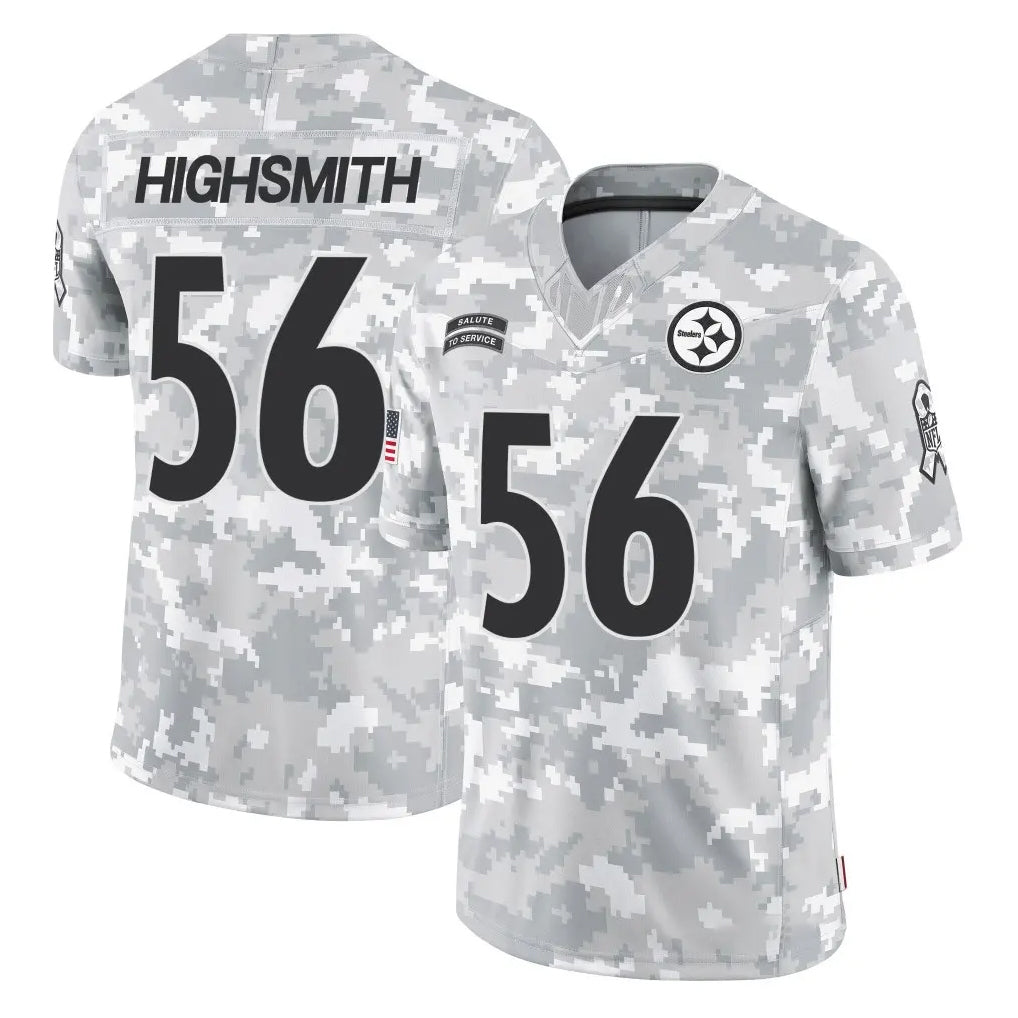 Cooneas P.Steelers #56 Alex Highsmith Player Arctic Camo Limited Salute To Service Home Game Stitched Jerseys