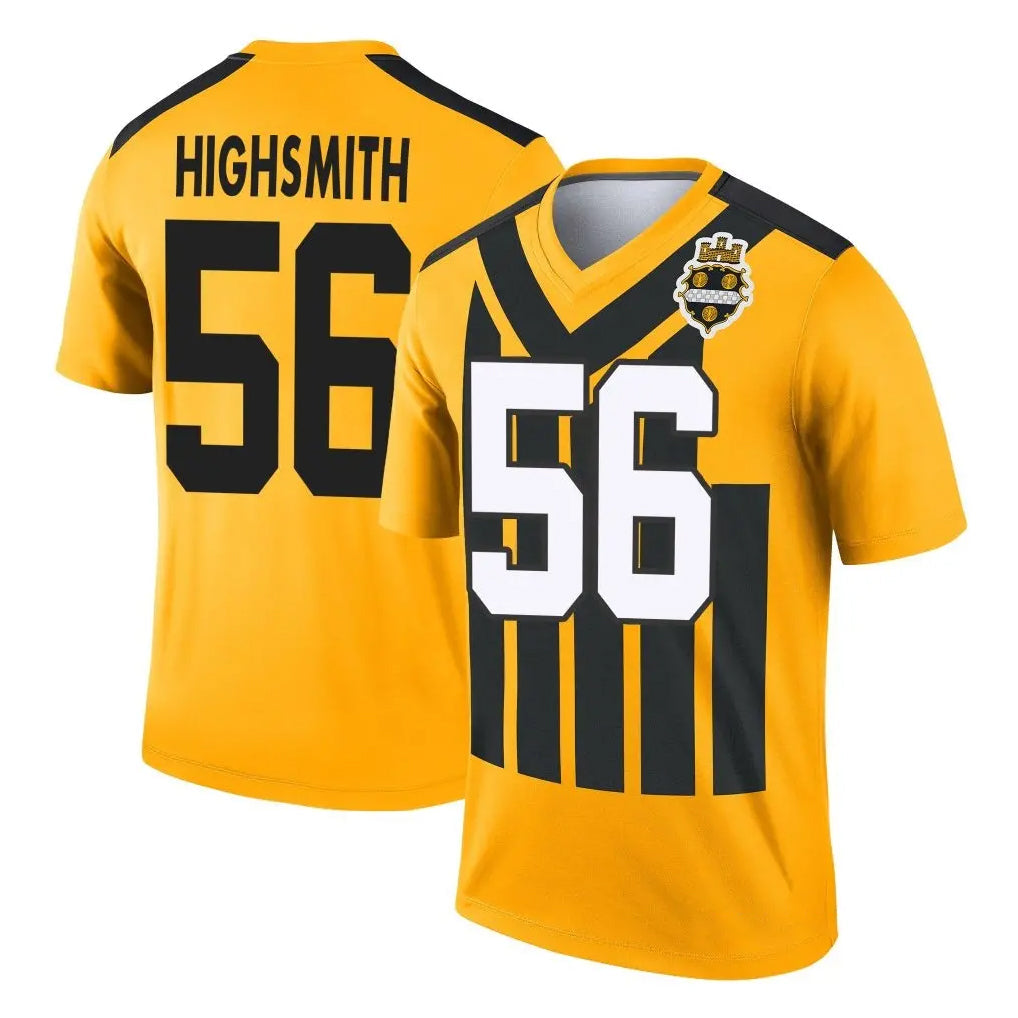 Cooneas P.Steelers #56 Alex Highsmith Player Gold Legend Limited 1933 Throwback Performance Home Game Stitched Jerseys