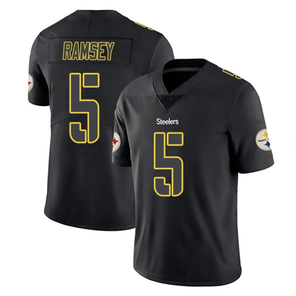 Cooneas P.Steelers #5 Jalen Ramsey Player Black Impact Limited Home Game Stitched Jerseys