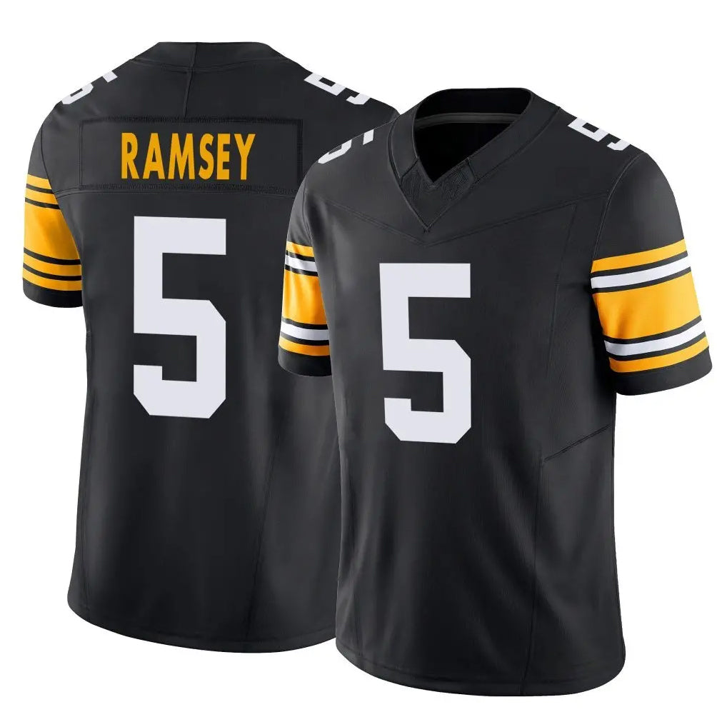 Cooneas P.Steelers #5 Jalen Ramsey Player Black Limited Alternate Vapor F.U.S.E. Home Game Stitched Jerseys