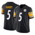 Cooneas P.Steelers #5 Jalen Ramsey Player Black Limited Vapor F.U.S.E. Home Game Stitched Jerseys