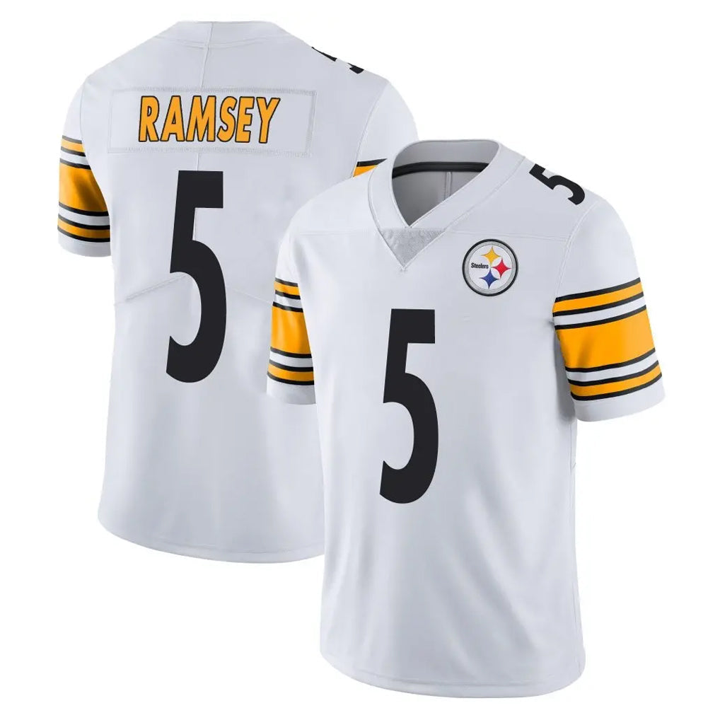 Cooneas P.Steelers #5 Jalen Ramsey Player White Limited Vapor Untouchable Home Game Stitched Jerseys