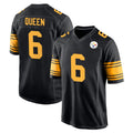 Cooneas P.Steelers #6 Patrick Queen Player Black Color Rush Home Game Stitched Jerseys