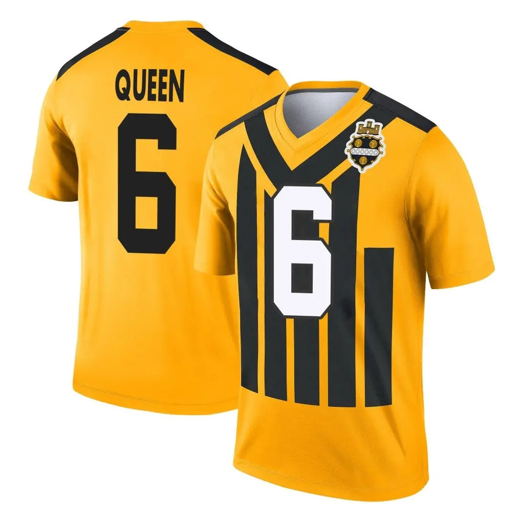 Cooneas P.Steelers #6 Patrick Queen Player Gold Legend Limited 1933 Throwback Performance Home Game Stitched Jerseys