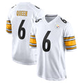 Cooneas P.Steelers #6 Patrick Queen Player White Home Game Stitched Jerseys