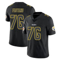 Cooneas P.Steelers #76 Troy Fautanu Player Black Impact Limited Home Game Stitched Jerseys