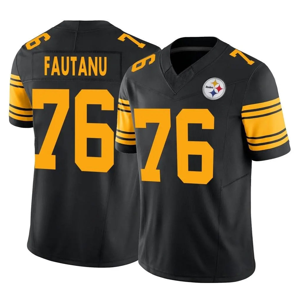Cooneas P.Steelers #76 Troy Fautanu Player Black Limited 2nd Alternate Vapor F.U.S.E. Home Game Stitched Jerseys