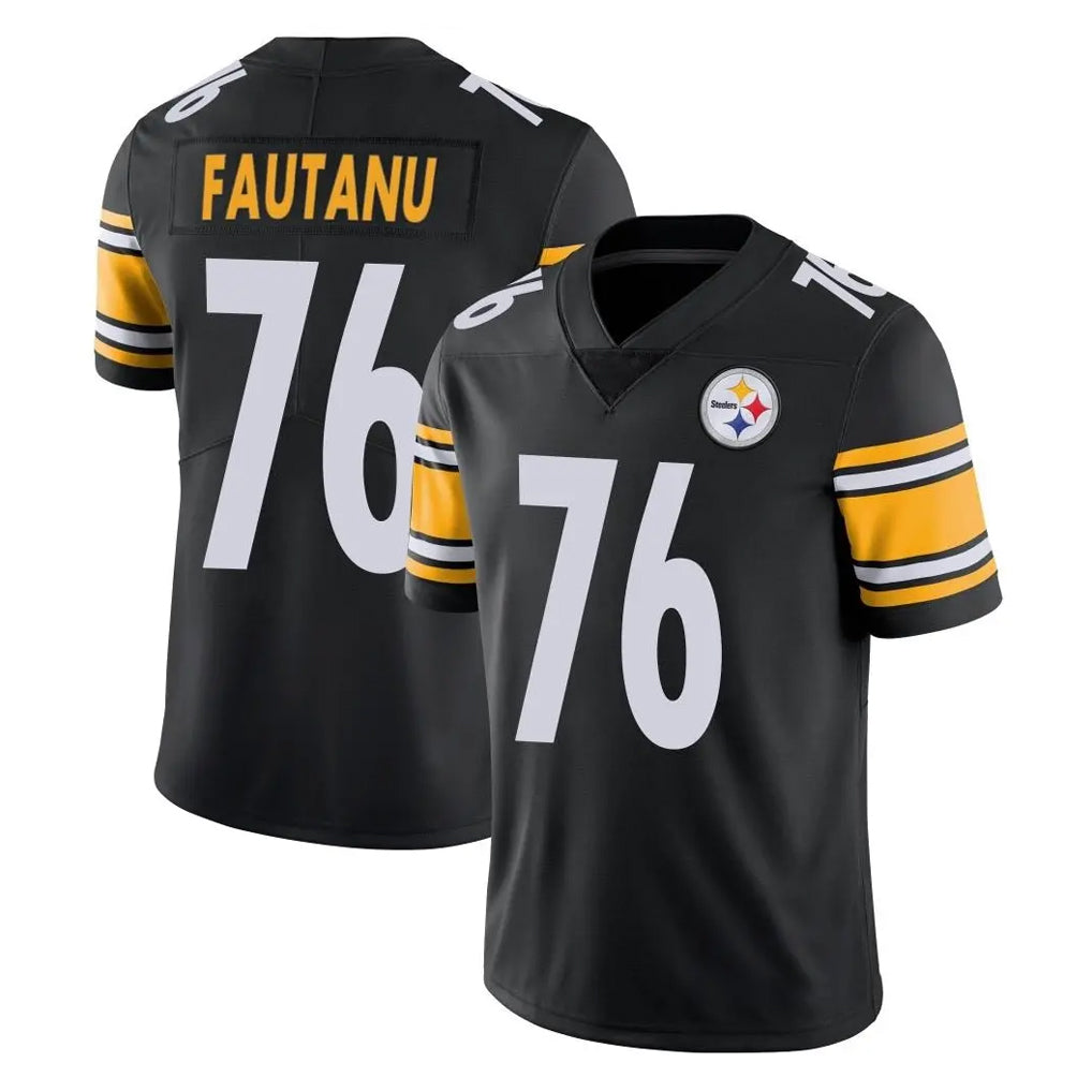 Cooneas P.Steelers #76 Troy Fautanu Player Black Limited Vapor Untouchable Home Game Stitched Jerseys