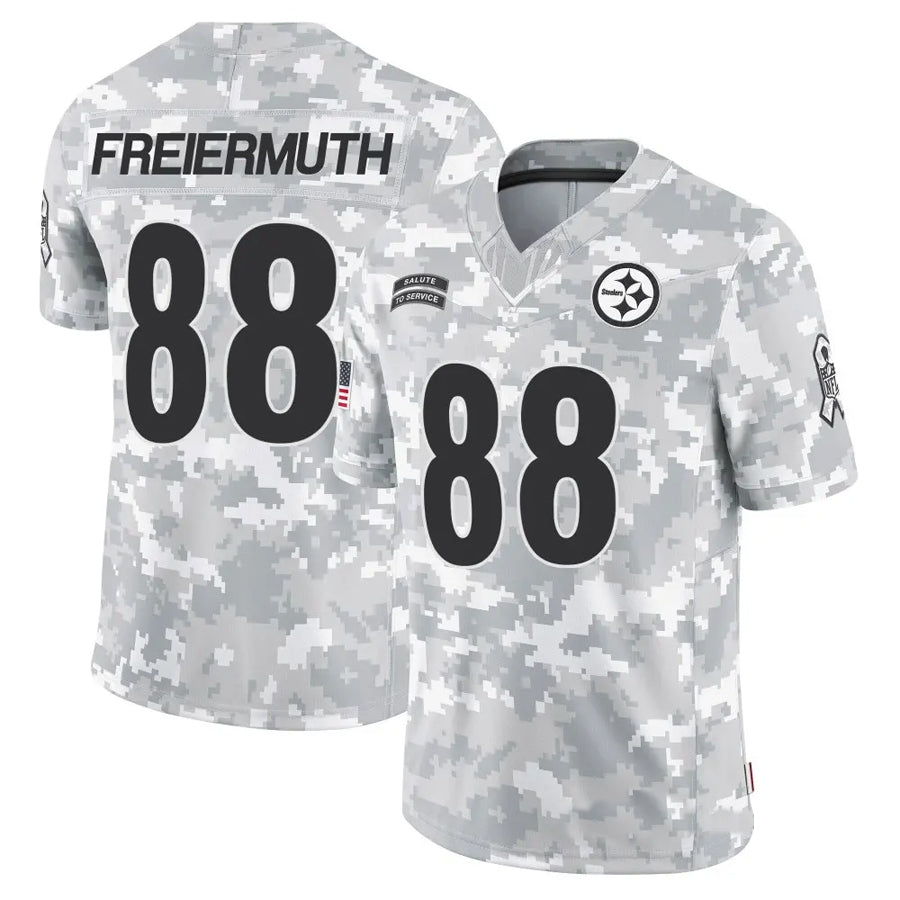Cooneas P.Steelers #88 Pat Freiermuth Player Arctic Camo Salute to Service Limited Stitched Jerseys