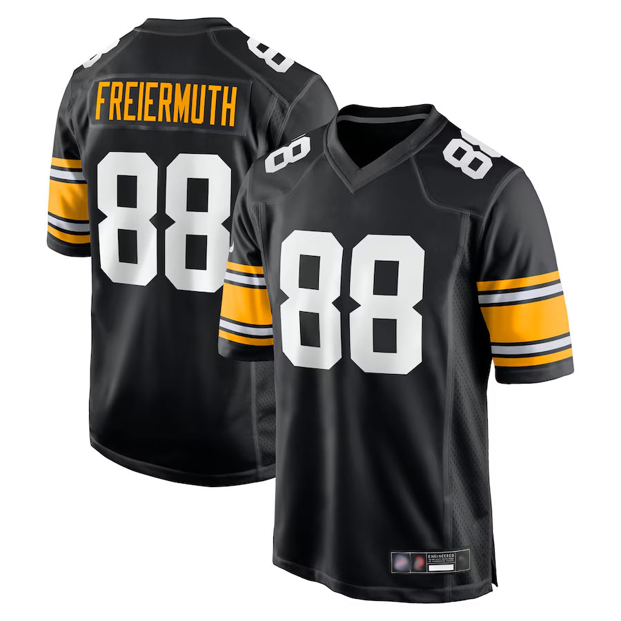 CooneasP.Steelers #88 Pat Freiermuth Player Black Alternate Game Stitched Jerseys
