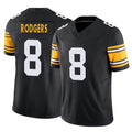 Cooneas P.Steelers #8 Aaron Rodgers Player Black Limited Alternate Vapor F.U.S.E. Home Game Stitched Jerseys