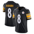 Cooneas P.Steelers #8 Aaron Rodgers Player Black Limited Vapor Untouchable Home Game Stitched Jerseys