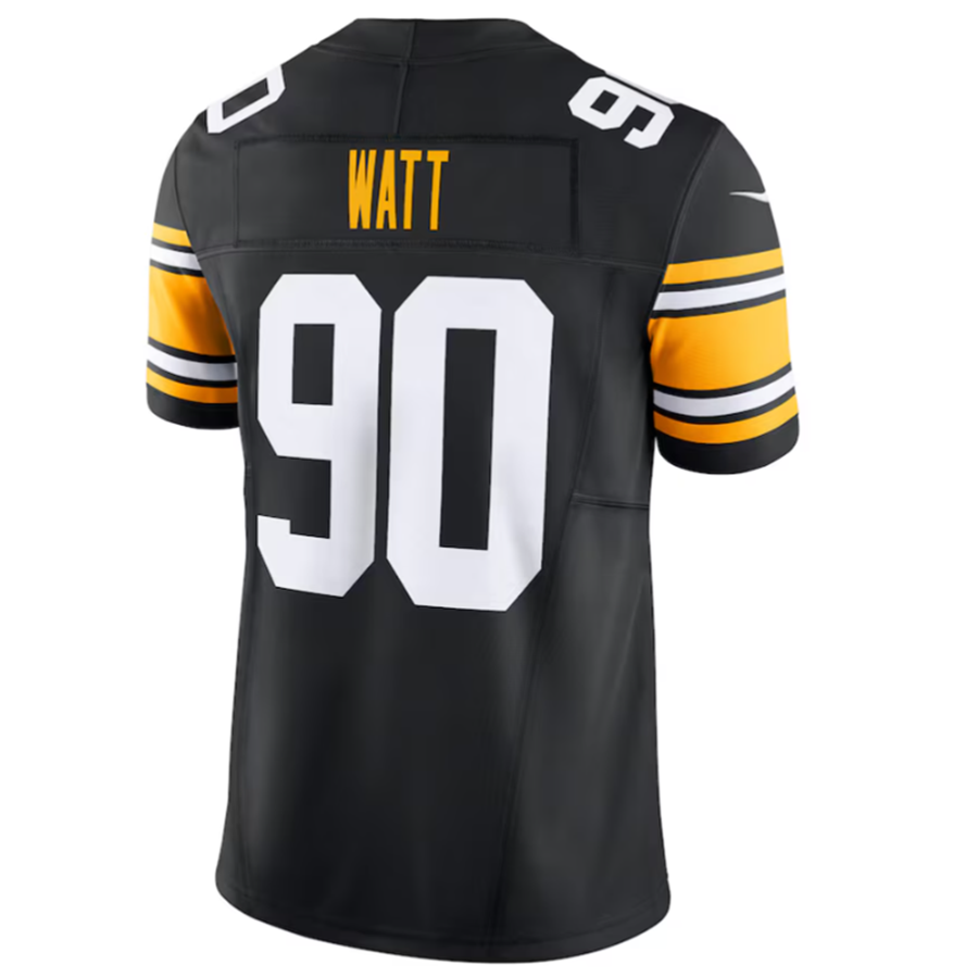 Cooneas P.Steelers #90 T.J. Watt Black Vapor F.U.S.E. Limited Stitched Jerseys