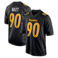Cooneas P.Steelers #90 T.J. Watt Player Black Fashion Limited Home Game Stitched Jerseys