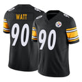 Cooneas P.Steelers #90 T.J. Watt Player Black Limited Vapor F.U.S.E. Home Game Stitched Jerseys