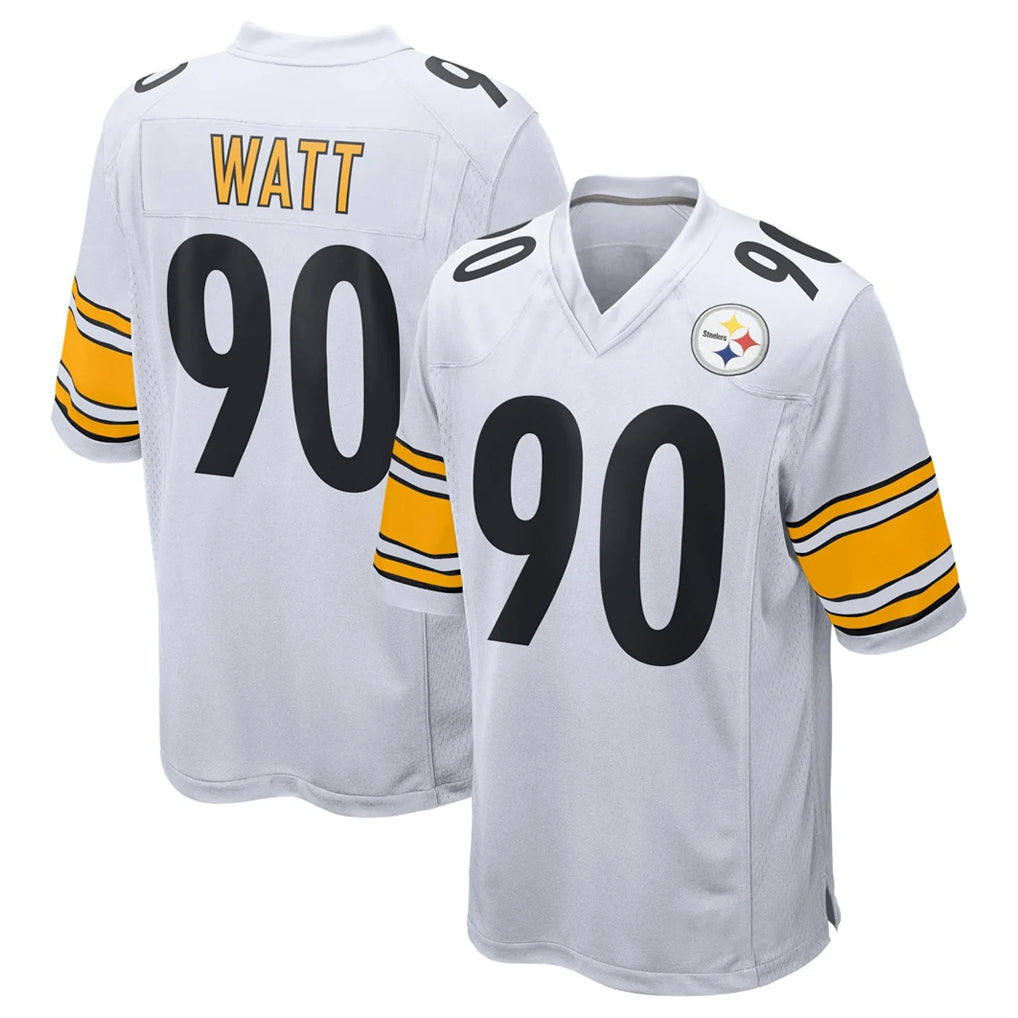 Cooneas P.Steelers #90 T.J. Watt Player White Home Game Stitched Jerseys