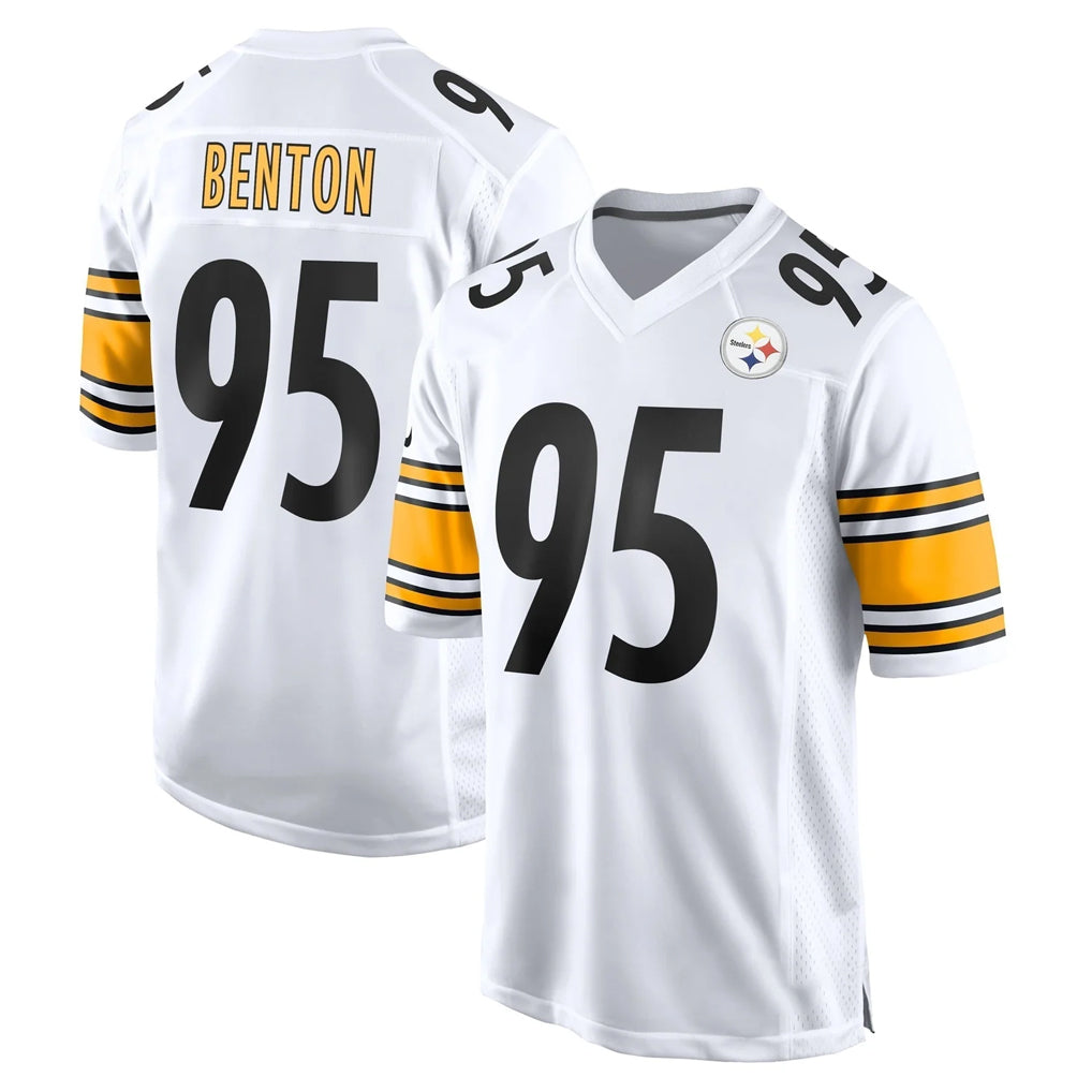 Cooneas P.Steelers #95 Keeanu Benton Player White Home Game Stitched Jerseys