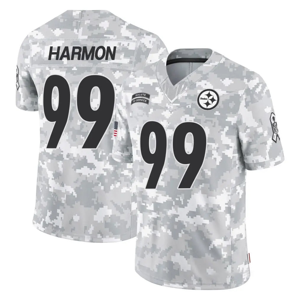 Cooneas P.Steelers #99 Derrick Harmon Player Arctic Camo Limited Salute To Service Home Game Stitched Jerseys
