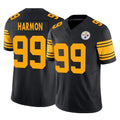Cooneas P.Steelers #99 Derrick Harmon Player Black Limited 2nd Alternate Vapor F.U.S.E. Home Game Stitched Jerseys