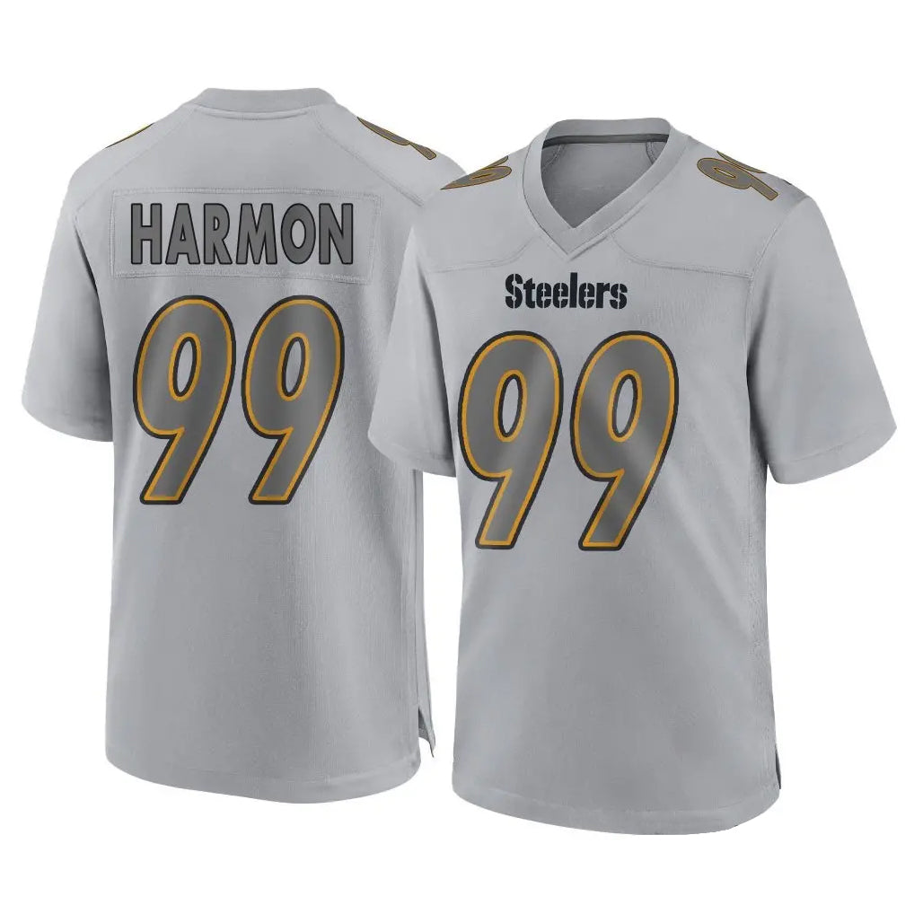Cooneas P.Steelers #99 Derrick Harmon Player Gray Atmosphere Fashion Home Game Stitched Jerseys