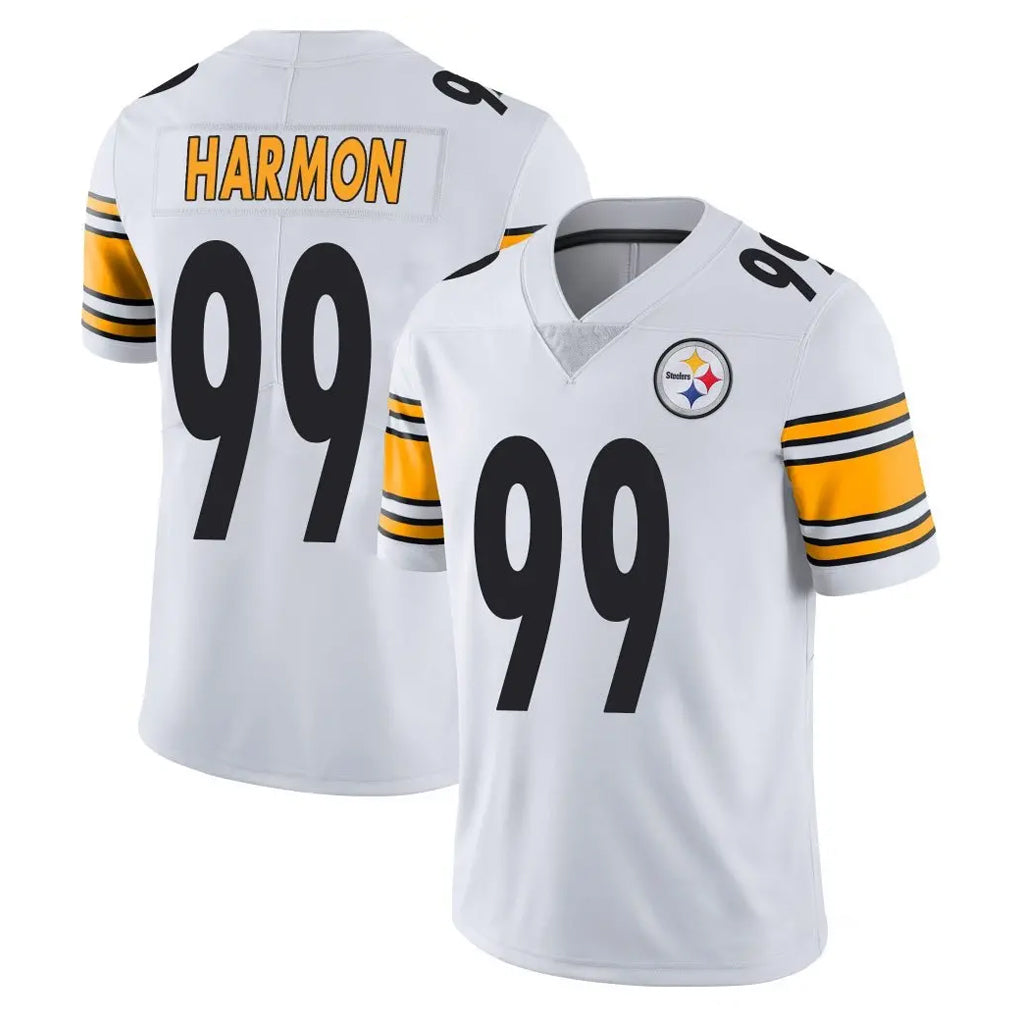 Cooneas P.Steelers #99 Derrick Harmon Player White Limited Vapor Untouchable Home Game Stitched Jerseys