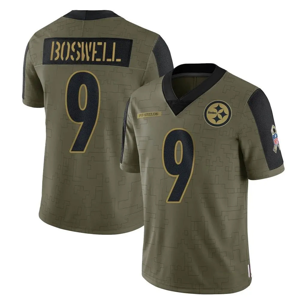 Cooneas P.Steelers #9 Chris Boswell Player Olive Salute To Service Limited Game Stitched Jerseys