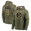 Cooneas P.Steelers #9 Chris Boswell Player Olive Salute to Service Pullover Hoodie Home Game Stitched Jerseys