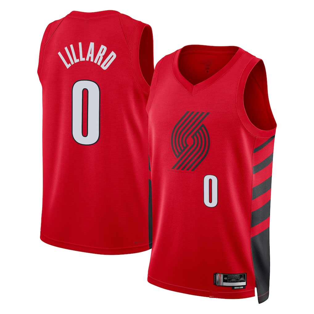 Cooneas PT.Blazers #0 Damian Lillard White Swingman Jerseys - Association Edition