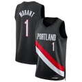 Cooneas PT.Blazers #1 Ja Morant Black Swingman Jerseys - Icon Edition