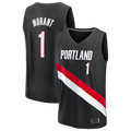Cooneas PT.Blazers #1 Ja Morant Fanatics Black Fast Break Jerseys - Icon Edition
