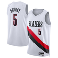 Cooneas PT.Blazers #5 Jrue Holiday White Swingman Jerseys - Association Edition