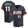 Cooneas S.Diego Padres #11 Yu Darvish Player Obsidian 2026 City Connect Home Game T-shirt Stitched Jerseys