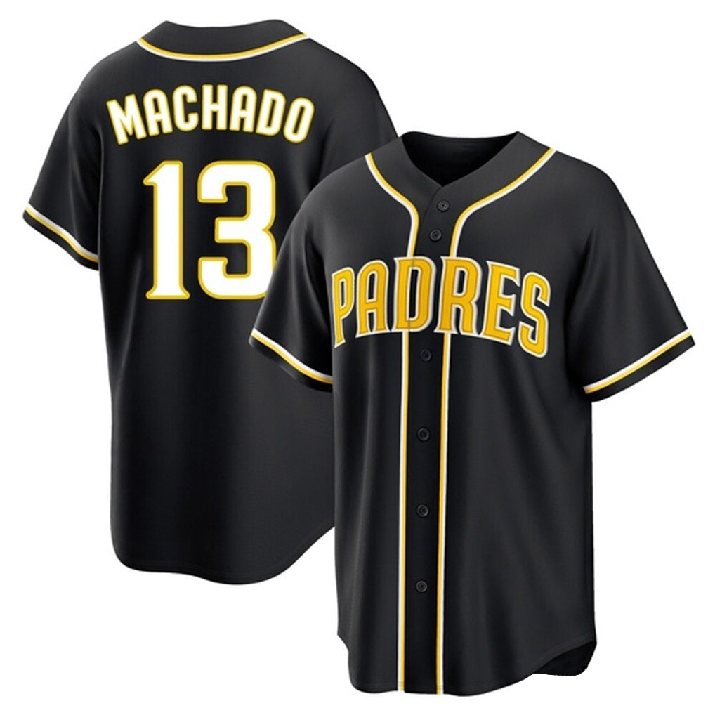 Cooneas S.Diego Padres #13 Manny Machado Player Black 2026 Fashion Home Stitched Jerseys