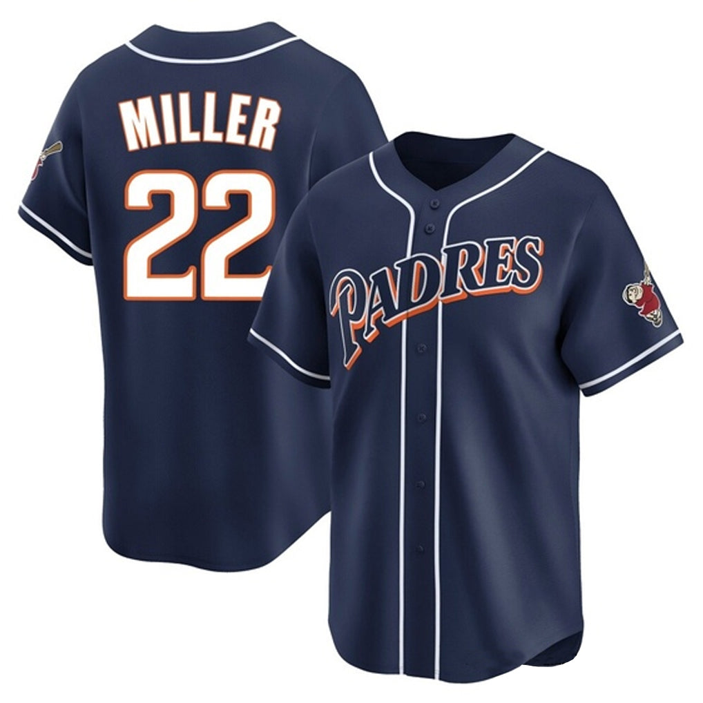 Cooneas S.Diego Padres #22 Mason Miller Player Navy Cooperstown Collection Limited Home Stitched Jerseys