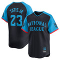 Cooneas S.Diego Padres #23 Fernando Tatis Jr Player Navy National League All-Star Game Limited Stitched Jerseys