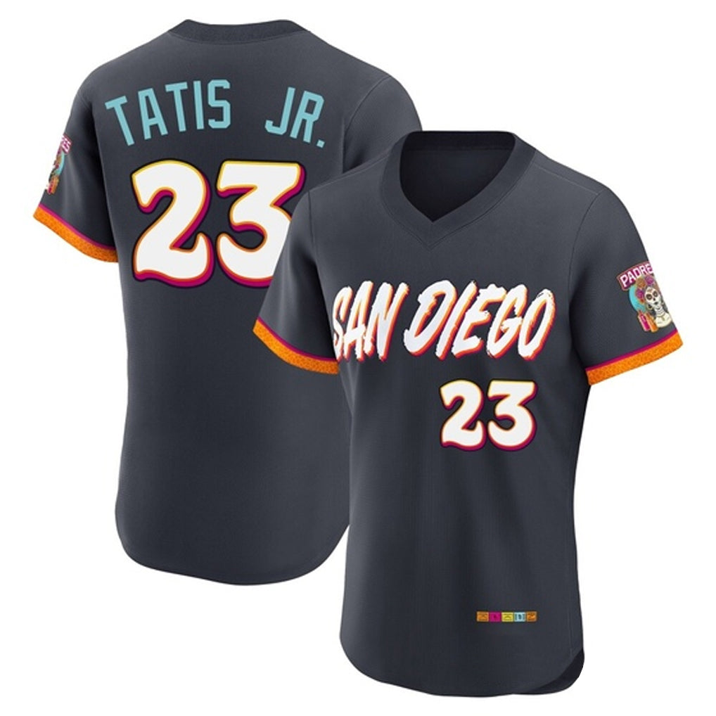Cooneas S.Diego Padres #23 Fernando Tatis Jr Player Obsidian 2026 City Connect Home Elite T-shirt Stitched Jerseys