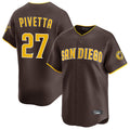 Cooneas S.Diego Padres #27 Nick Pivetta Player Brown Home Limited Stitched Jerseys