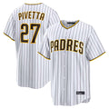 Cooneas S.Diego Padres #27 Nick Pivetta Player White Home Limited Stitched Jerseys