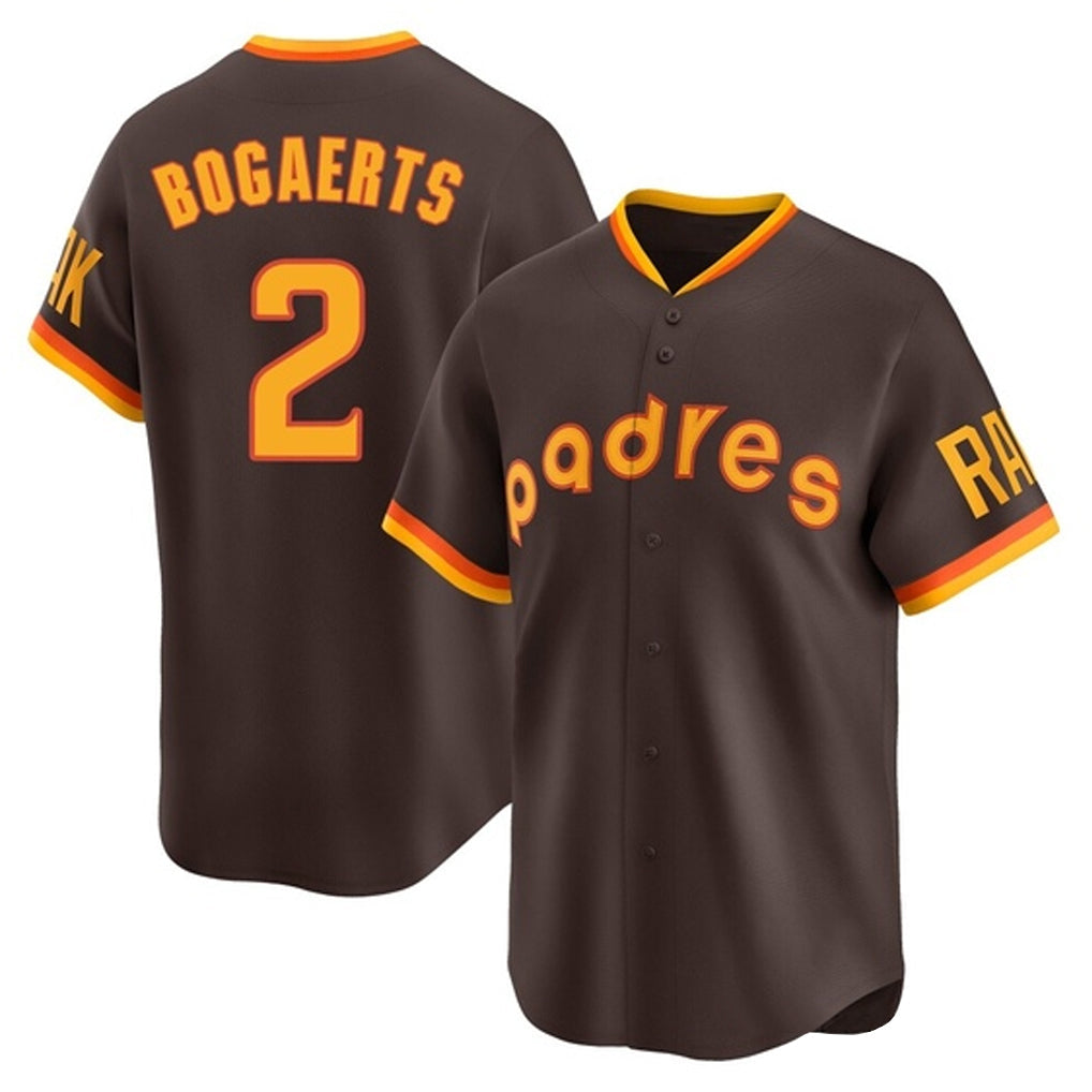 Cooneas S.Diego Padres #2 Xander Bogaerts Player Brown Home Cooperstown Collection Replica Game Stitched Jerseys