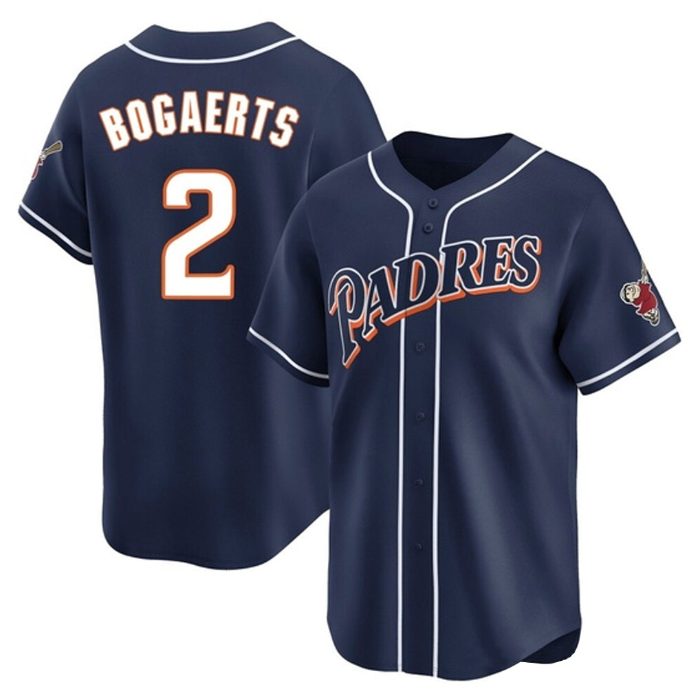 Cooneas S.Diego Padres #2 Xander Bogaerts Player Navy Cooperstown Collection Limited Home Stitched Jerseys